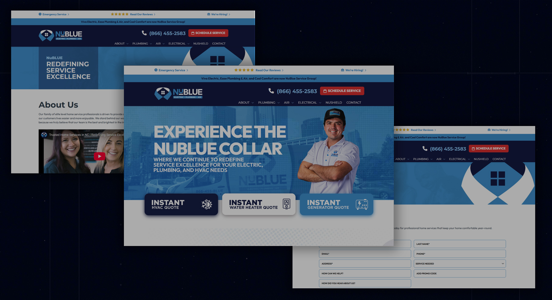 Call NuBlue | Plumbing, Electrical & HVAC Services